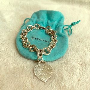 Tiffany & Co Heart Tag Charm Bracelet